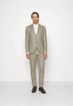 The Fashion Suit Notch Patch Pockets - Kostuum - Khaki