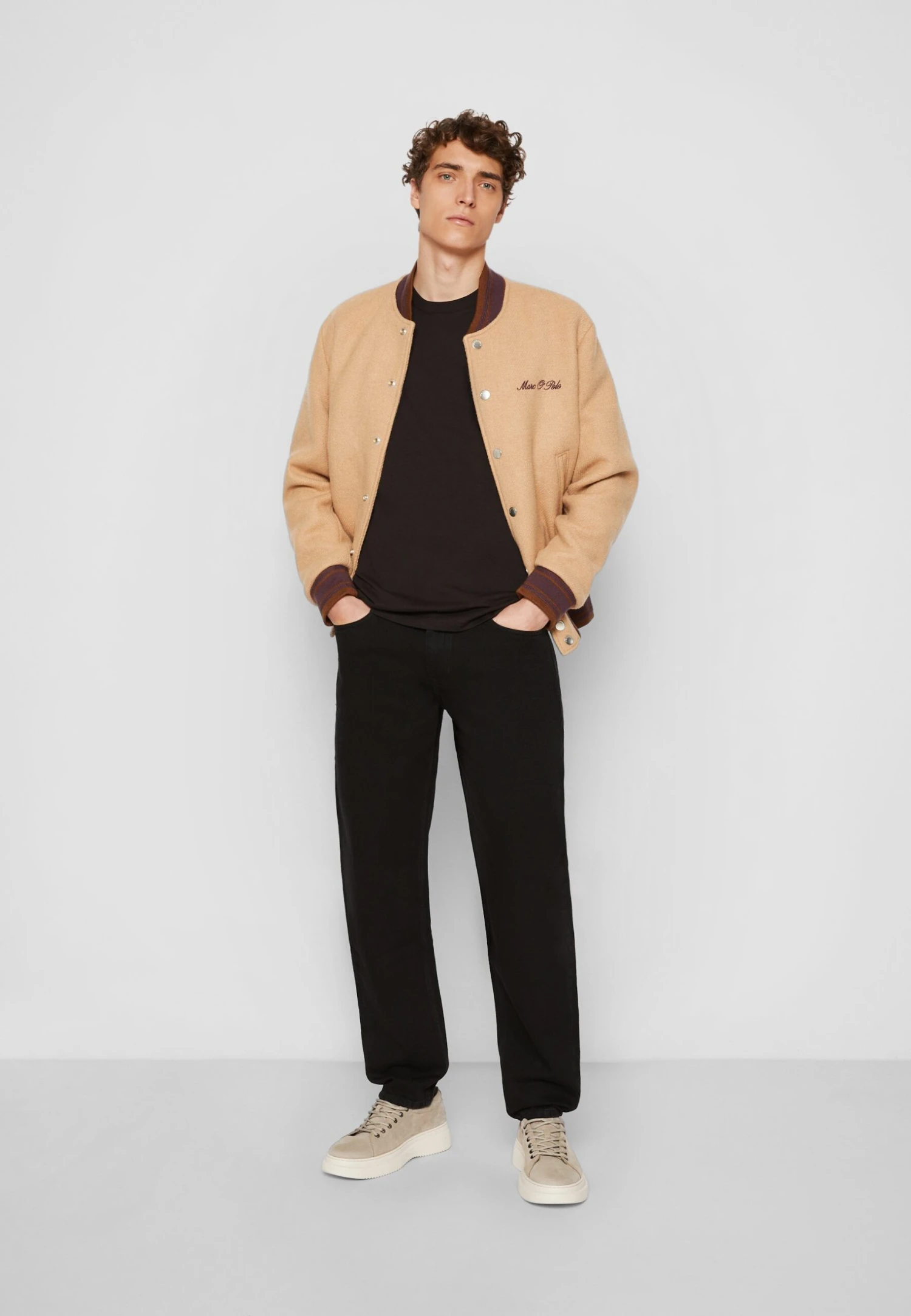 Marc O'Polo Short Sleeve Logo - T-Shirt Basic - Black 2 Marc O'Polo Short Sleeve Logo - T-Shirt Basic - Black - Afbeelding 2