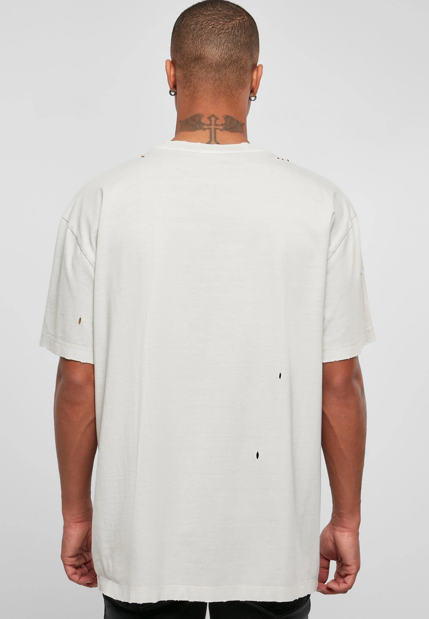 URBAN CLASSICS Distressed - T-Shirt Basic - Lightasphalt 3 URBAN CLASSICS Distressed - T-Shirt Basic - Lightasphalt - Afbeelding 3