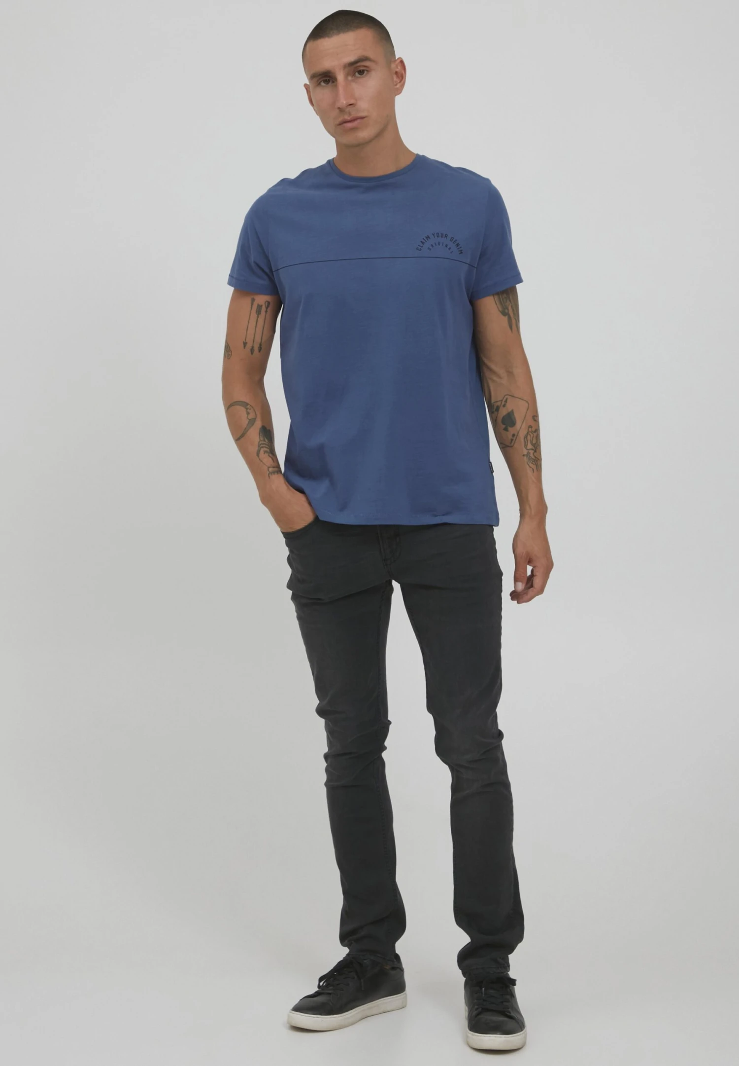 Blend Bhtee - T-Shirt Print - Ensign Blue 2 Blend Bhtee - T-Shirt Print - Ensign Blue - Afbeelding 2