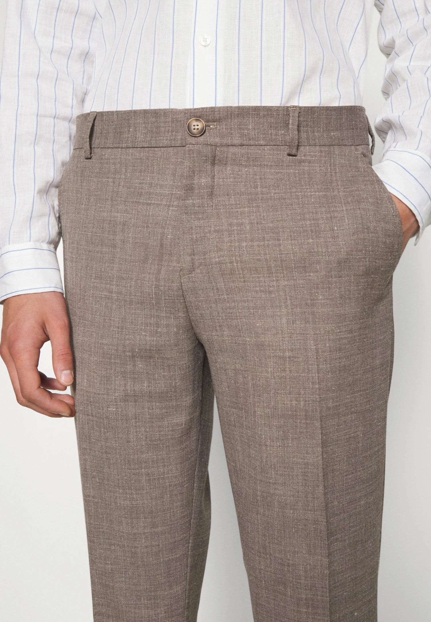 Selected Homme Slhslim Suit Set - Kostuum - Dark Sand Melange 7 Selected Homme Slhslim Suit Set - Kostuum - Dark Sand Melange - Afbeelding 7