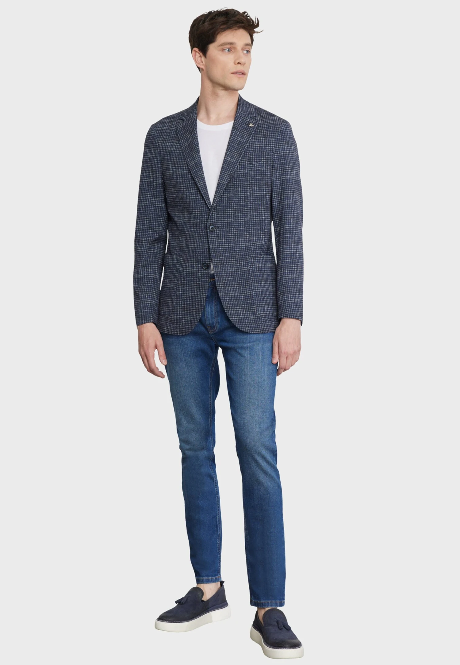 Slim Fit- Blazer - Navy Blue 2 Slim Fit- Blazer - Navy Blue - Afbeelding 2