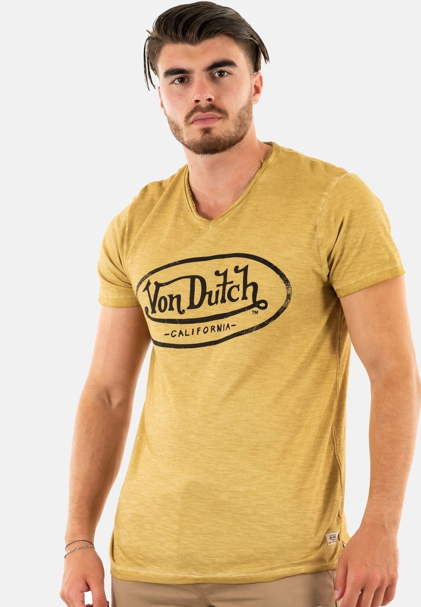 Von Dutch Tvcron - T-Shirt Print - Beige 1 Von Dutch Tvcron - T-Shirt Print - Beige