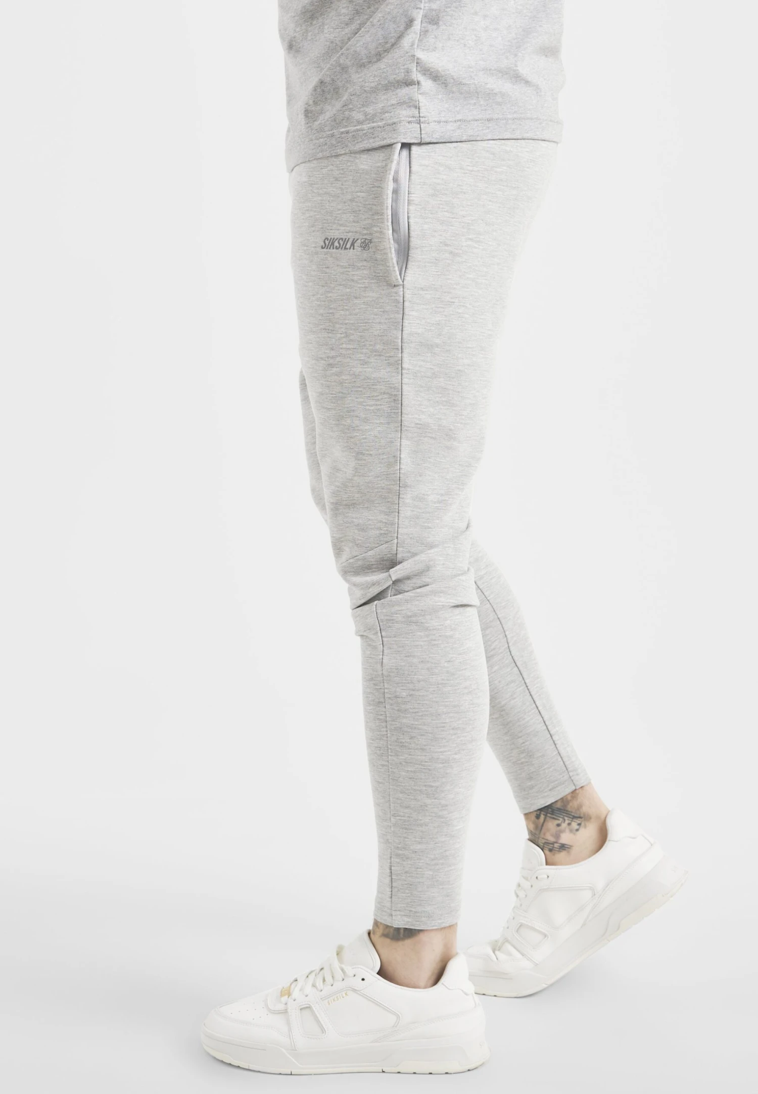 SikSilk Basic- Trainingsbroek - Grey Marl 4 SikSilk Basic- Trainingsbroek - Grey Marl - Afbeelding 4