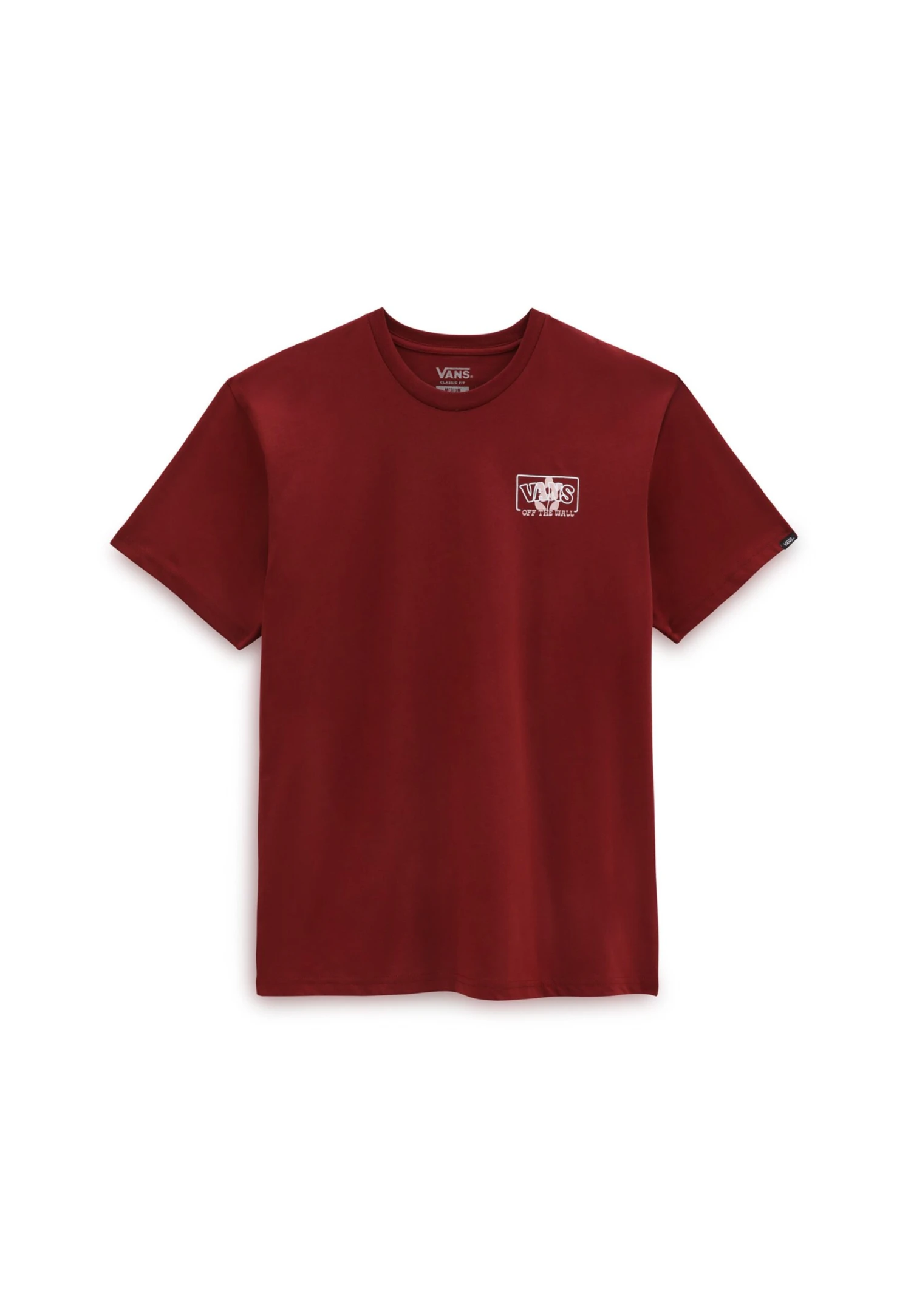 Vans Boxed Logo Foral Ss Tee - T-Shirt Print - Medium Red 4 Vans Boxed Logo Foral Ss Tee - T-Shirt Print - Medium Red - Afbeelding 4