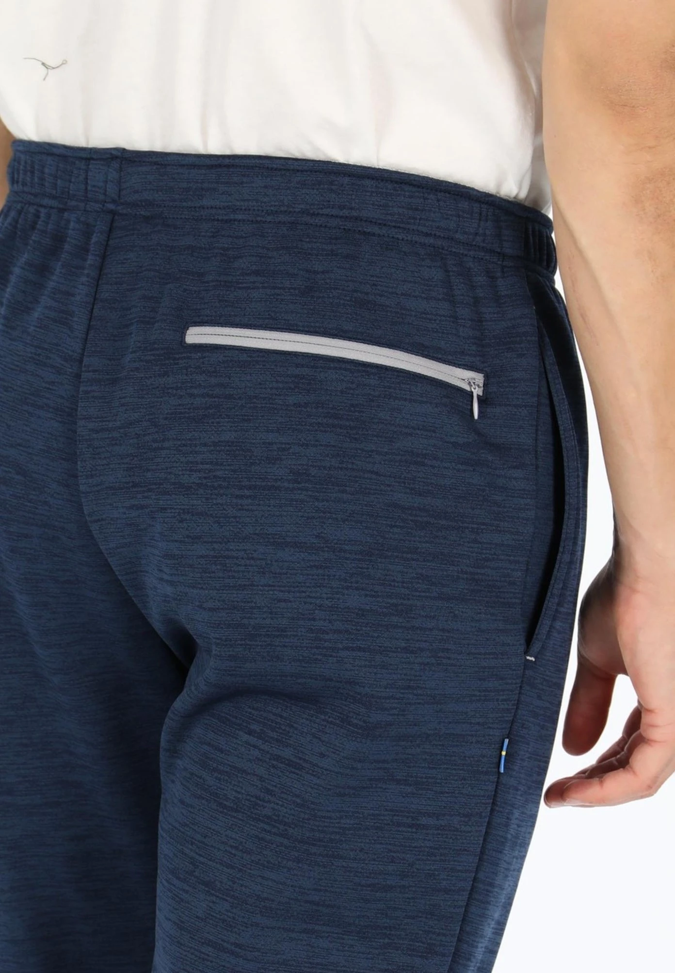 Training Logo - Trainingsbroek - Navy Melange Lt. Grey Melange 4 Training Logo - Trainingsbroek - Navy Melange Lt. Grey Melange - Afbeelding 4