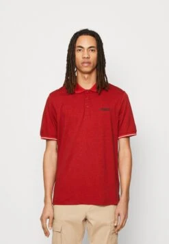 Antony Morato Slim Fit With Logo Rubber Print - Poloshirt - Cherry
