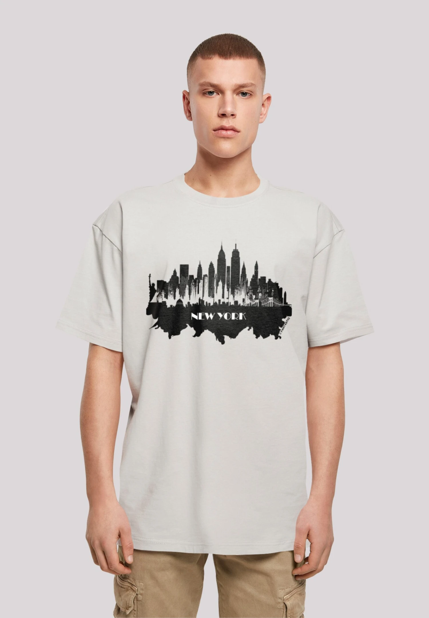 F4NT4STIC Cities Collection New York Skyline - T-Shirt Print - Lightasphalt 1 F4NT4STIC Cities Collection New York Skyline - T-Shirt Print - Lightasphalt