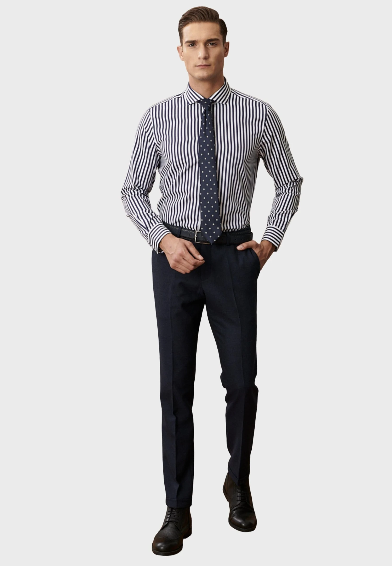 Side Pocket Elasticated Waist - Broek - Navy Blue 2 Side Pocket Elasticated Waist - Broek - Navy Blue - Afbeelding 2