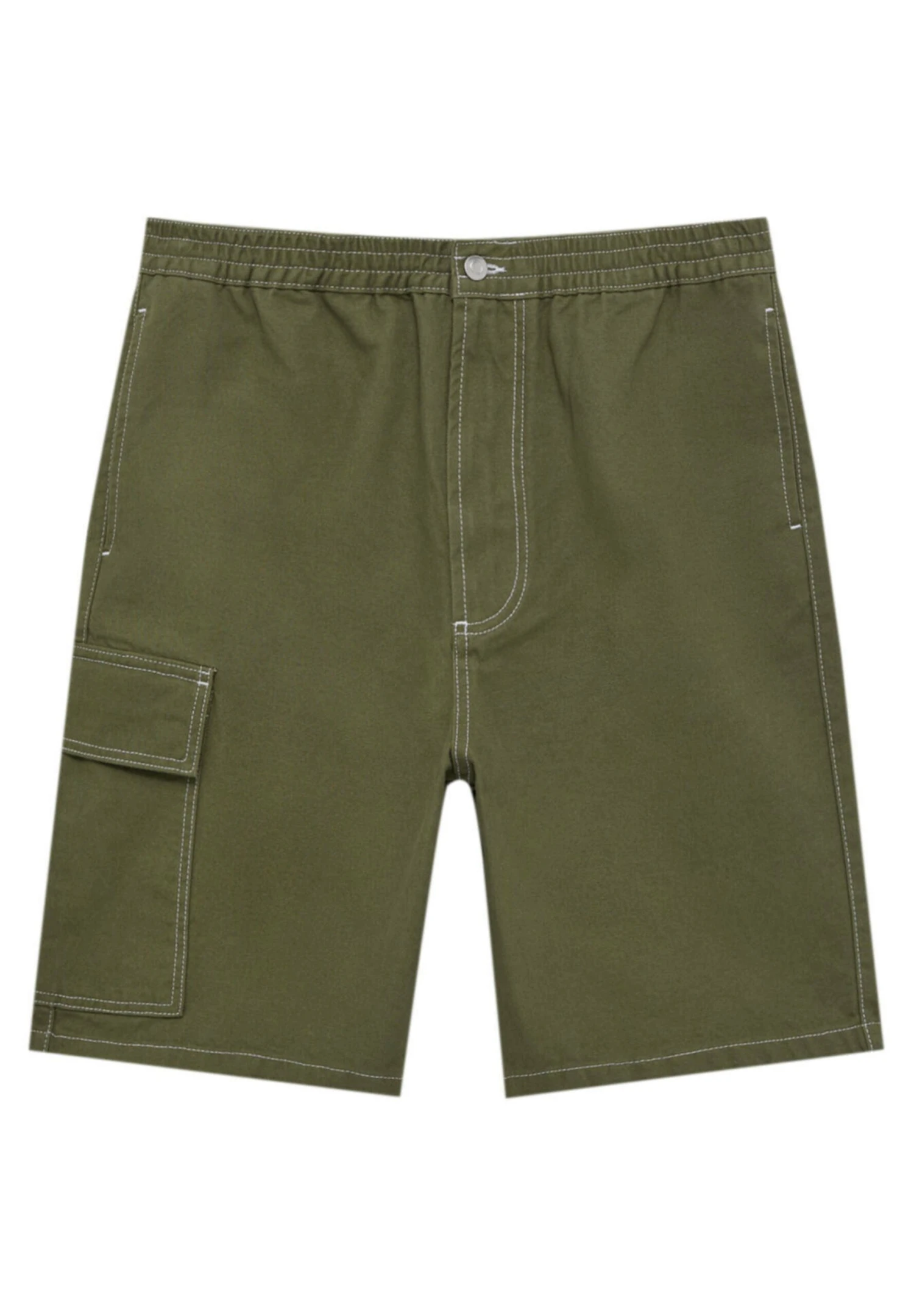 PULL & BEAR Stwd Bermuda - Shorts - Khaki 7 PULL & BEAR Stwd Bermuda - Shorts - Khaki - Afbeelding 7