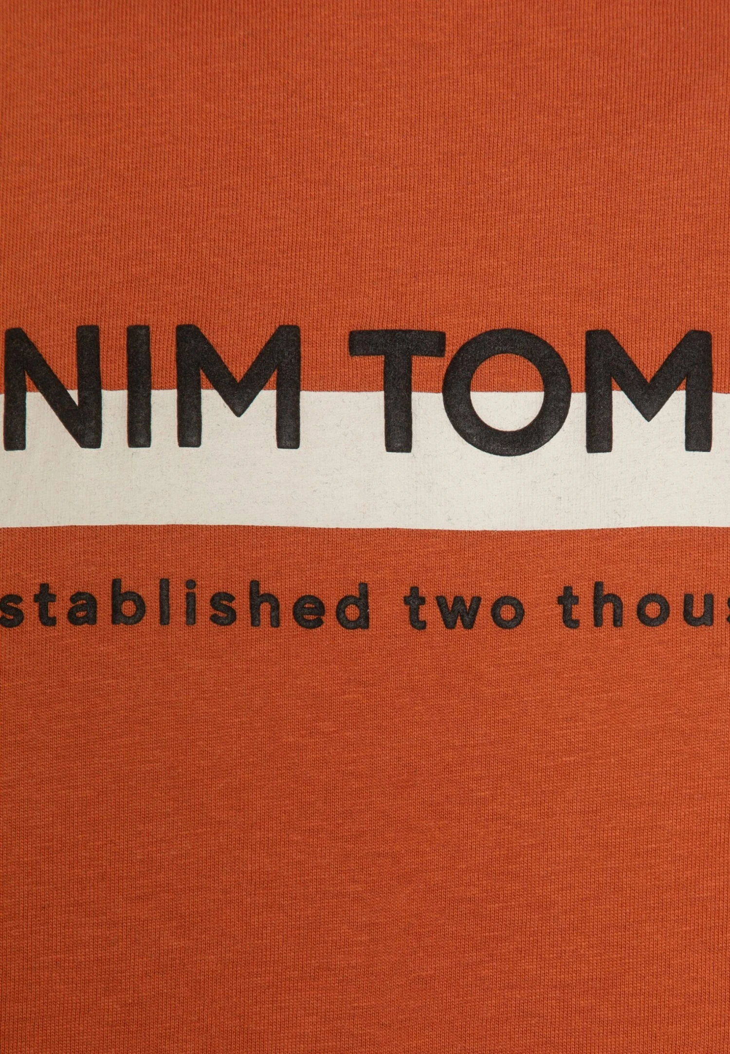 TOM TAILOR Denim T-Shirt Print - Soft Autumn Rust 5 TOM TAILOR Denim T-Shirt Print - Soft Autumn Rust - Afbeelding 5