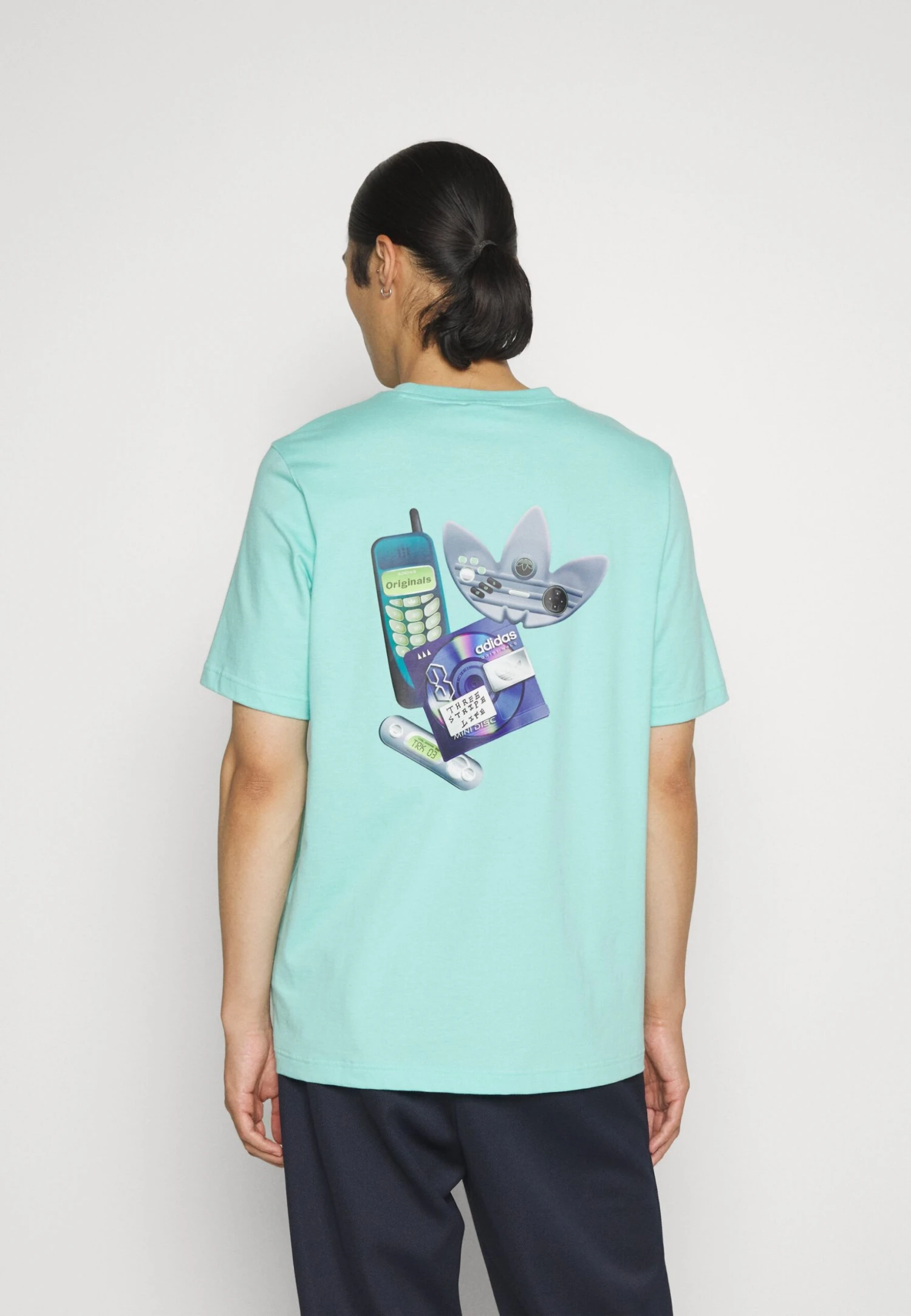 Adidas Originals Multi Tee - T-Shirt Print - Flash Aqua 4 Adidas Originals Multi Tee - T-Shirt Print - Flash Aqua - Afbeelding 4