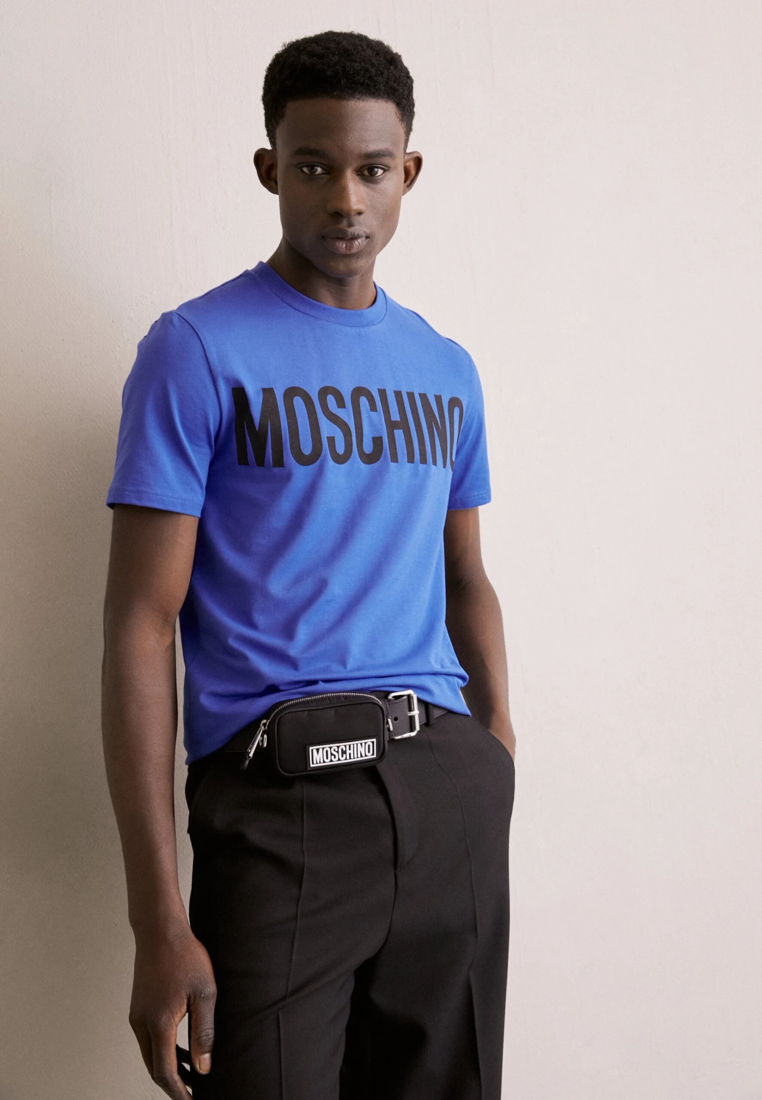 MOSCHINO T-Shirt Print - Fantasy Blue 1 MOSCHINO T-Shirt Print - Fantasy Blue