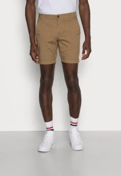 Selected Homme Slhstraight Paris - Shorts - Camel