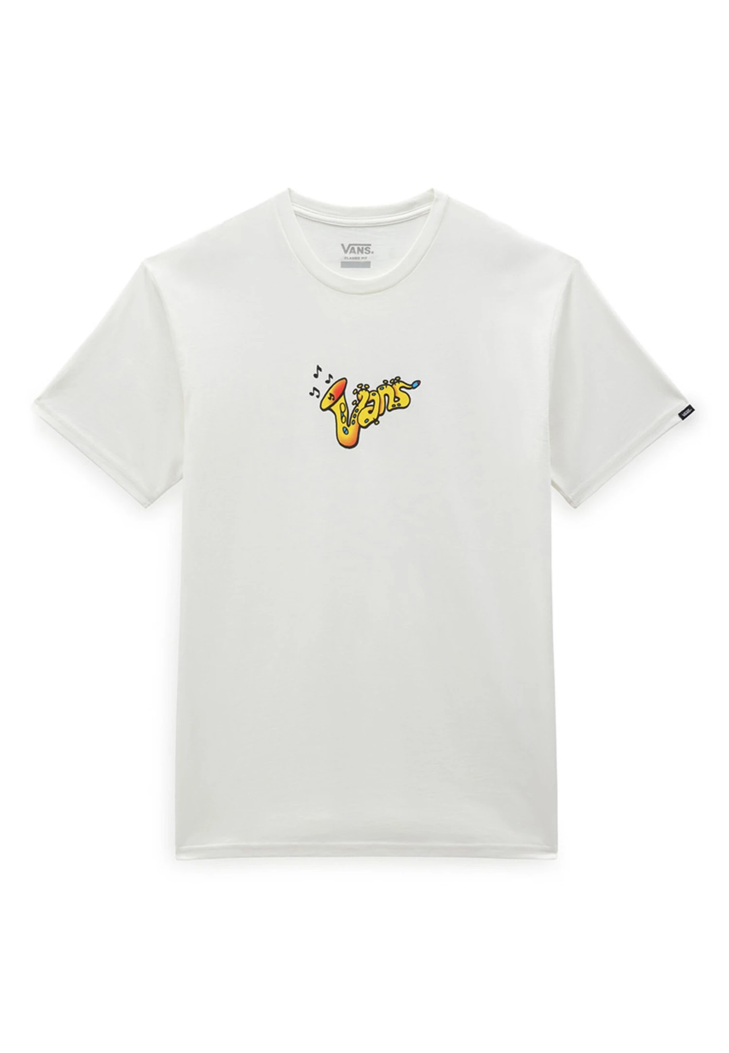Vans Jazz Logo Ss - T-Shirt Print - Marshmallow 1 Vans Jazz Logo Ss - T-Shirt Print - Marshmallow