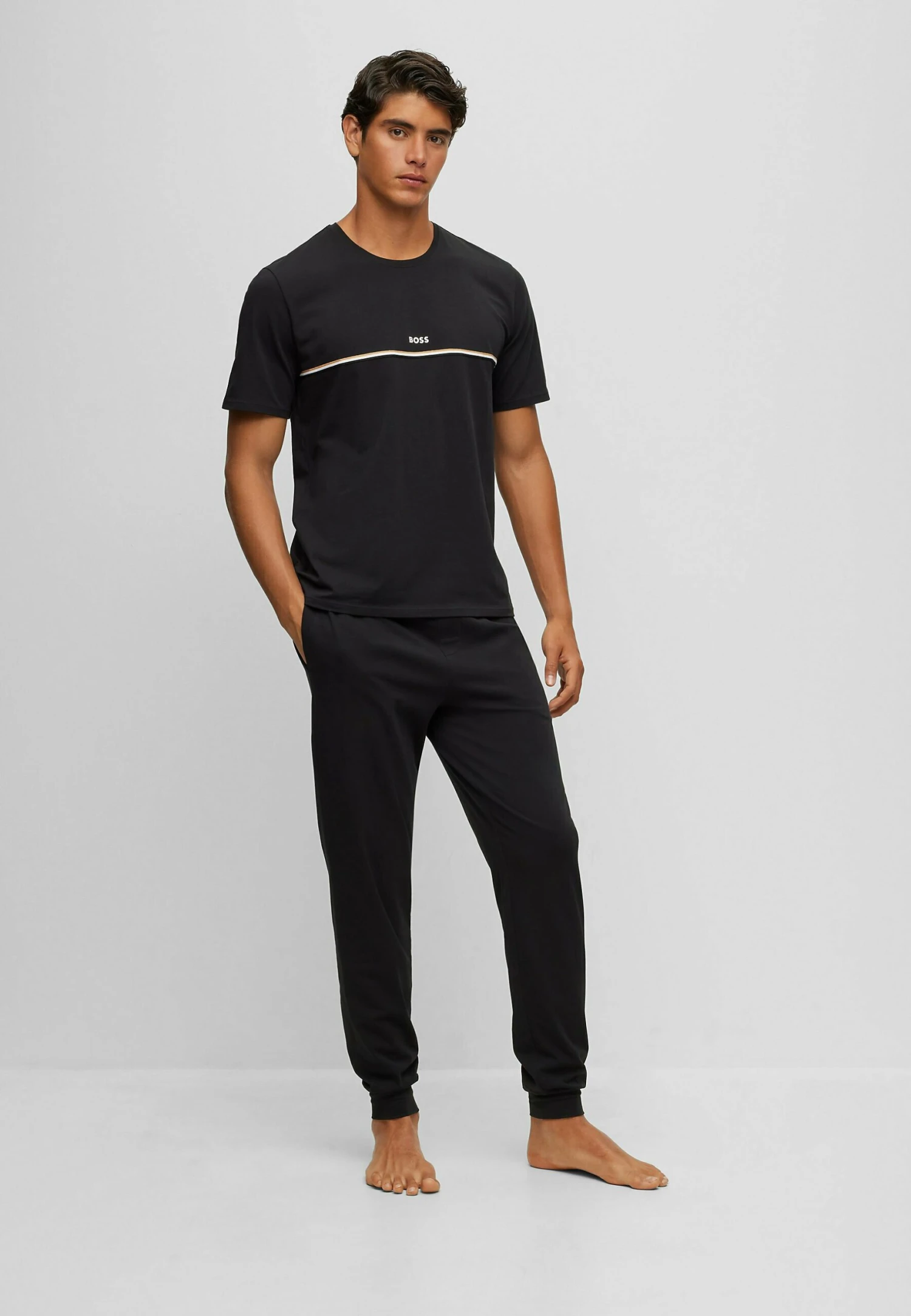 Boss Unique Cuff Cw - Pyjamabroek - Black One 2 Boss Unique Cuff Cw - Pyjamabroek - Black One - Afbeelding 2