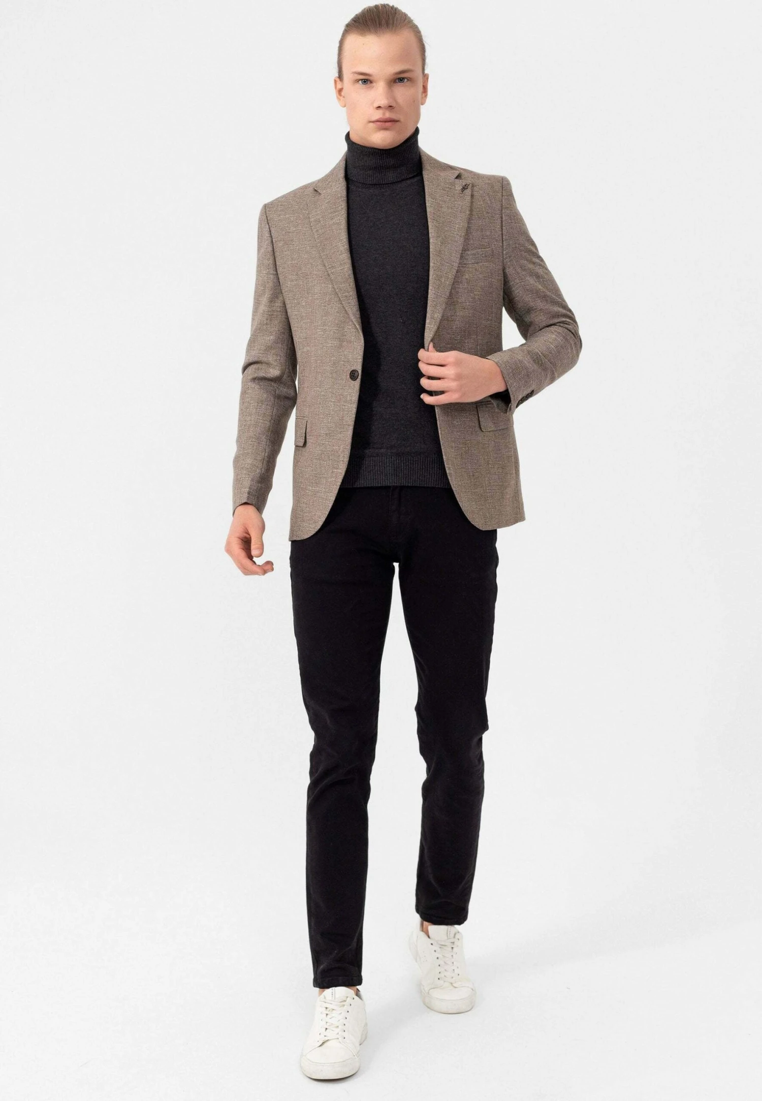 Blazer - Tabacco Melange 2 Blazer - Tabacco Melange - Afbeelding 2
