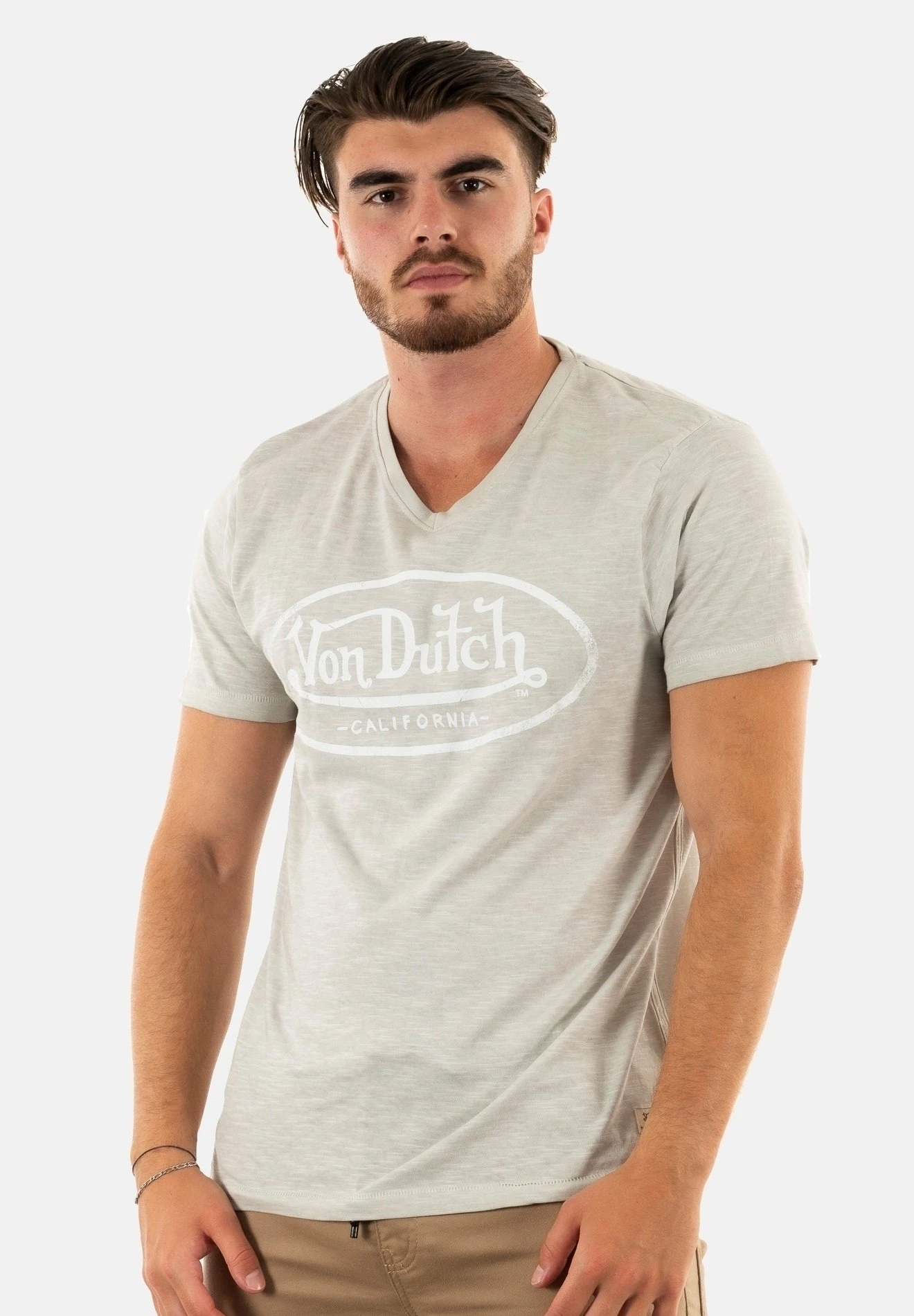 Von Dutch Tvctyron - T-Shirt Print - Gris 1 Von Dutch Tvctyron - T-Shirt Print - Gris