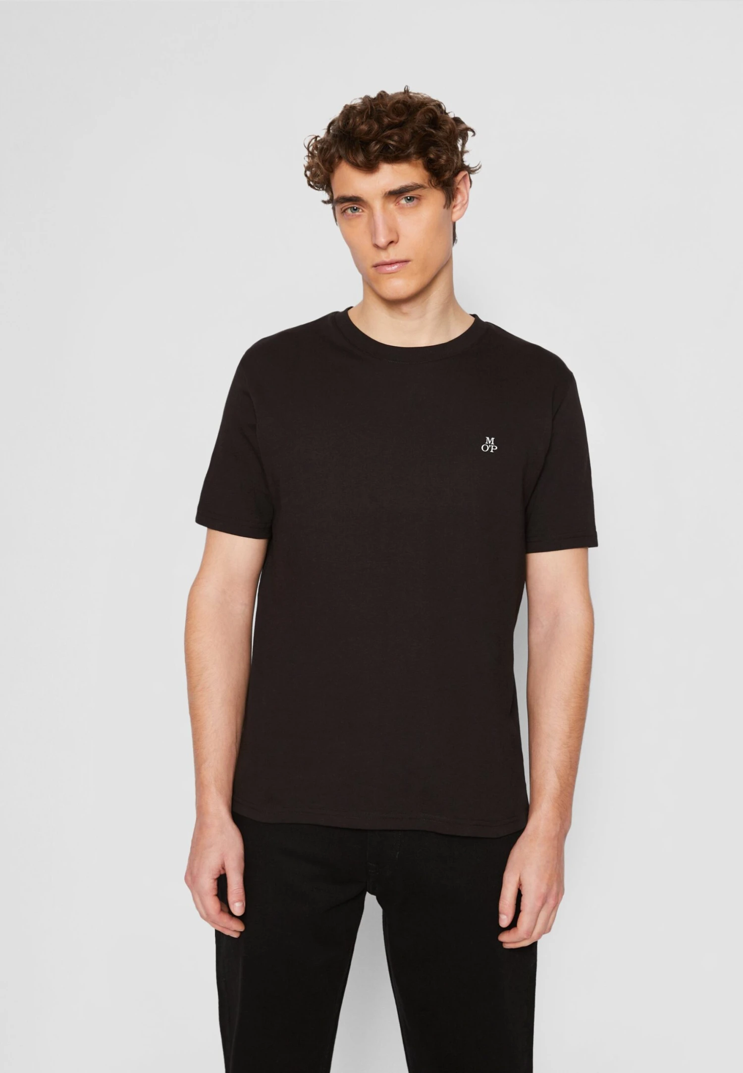 Marc O'Polo Short Sleeve Logo - T-Shirt Basic - Black 1 Marc O'Polo Short Sleeve Logo - T-Shirt Basic - Black