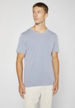 American Vintage Devon - T-Shirt Basic - Bleu Gris Vintage