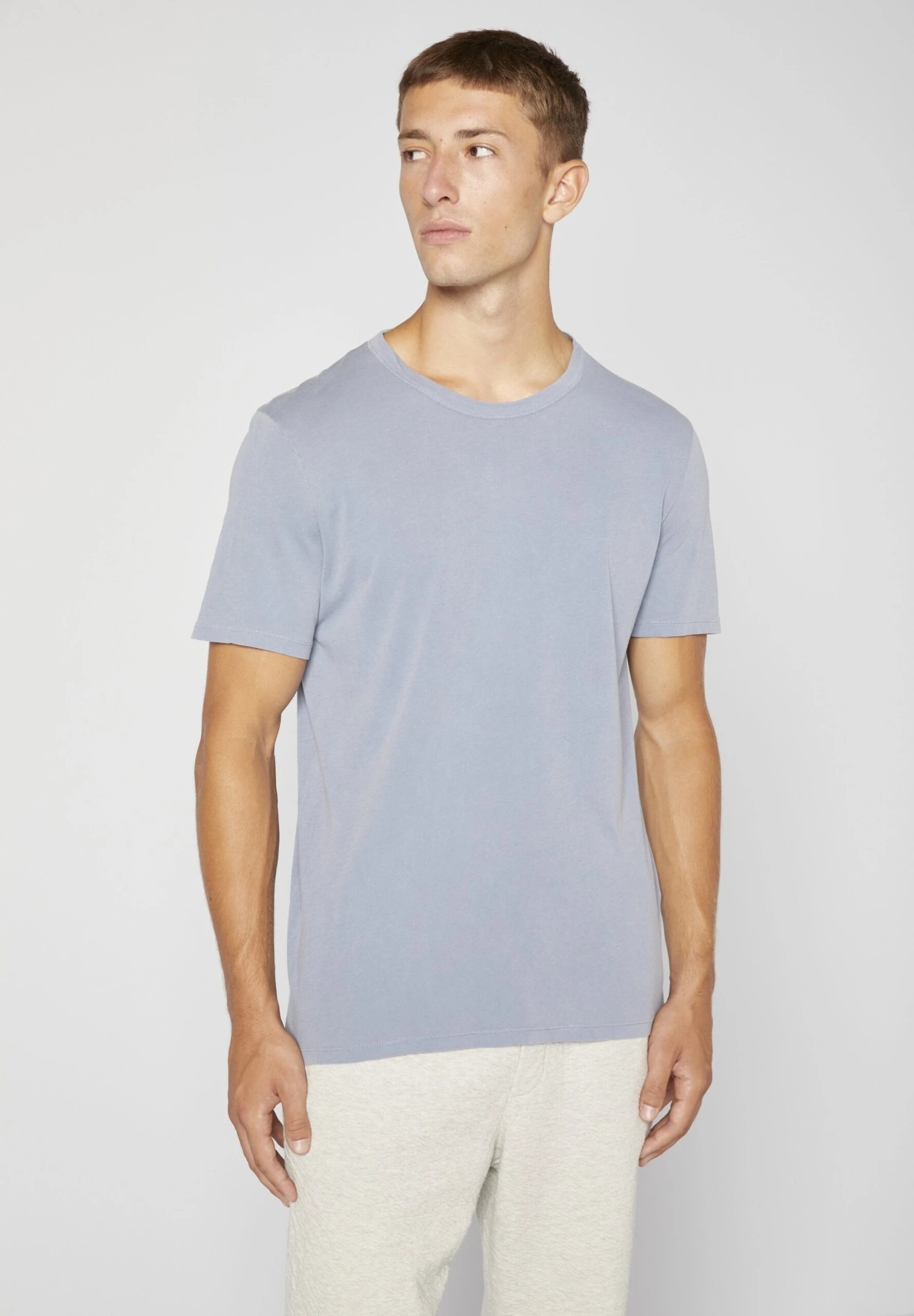 American Vintage Devon - T-Shirt Basic - Bleu Gris Vintage 1 American Vintage Devon - T-Shirt Basic - Bleu Gris Vintage