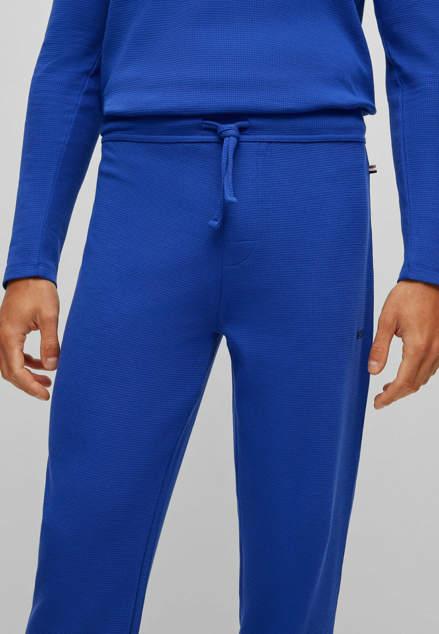 Boss Waffle Cuff - Pyjamabroek - Blue Fourteen 4 Boss Waffle Cuff - Pyjamabroek - Blue Fourteen - Afbeelding 4