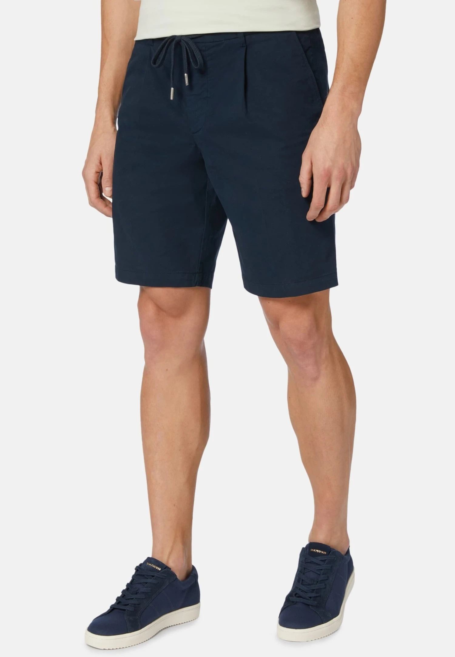 Stretch Summer Bermuda- Shorts - Navy Blue 1 Stretch Summer Bermuda- Shorts - Navy Blue