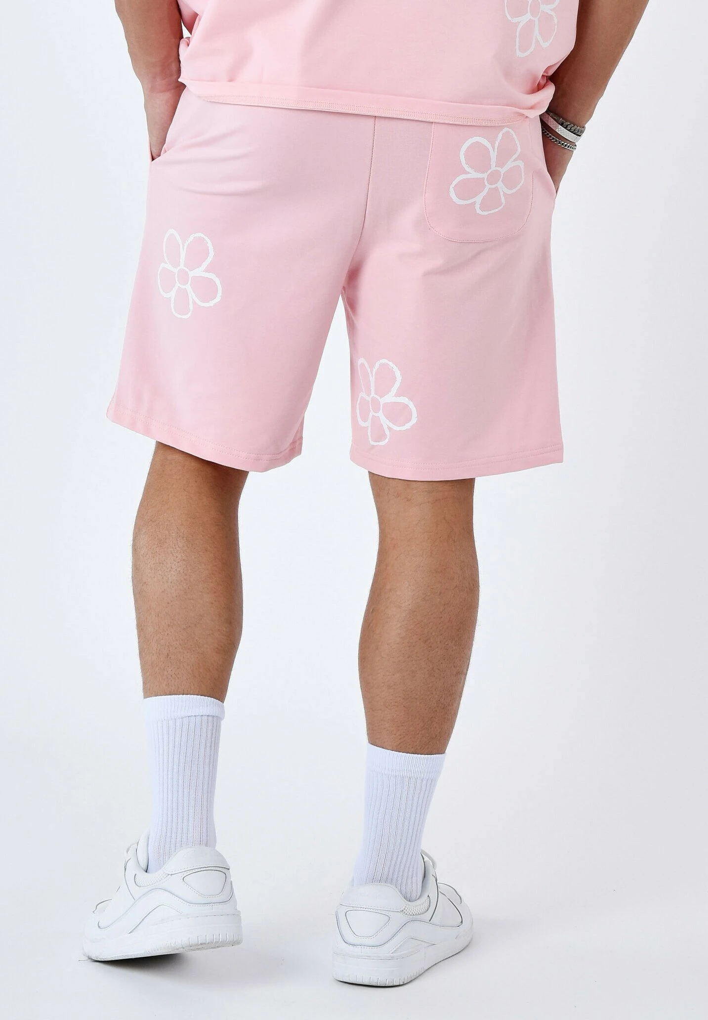 All Over Esquisse Fleurie - Trainingsbroek - Rose 3 All Over Esquisse Fleurie - Trainingsbroek - Rose - Afbeelding 3