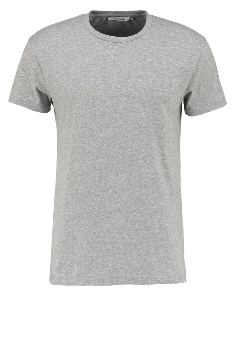 SAMSØE SAMSØE Kronos - T-Shirt Basic - Light Grey Melange 4 SAMSØE SAMSØE Kronos - T-Shirt Basic - Light Grey Melange - Afbeelding 4