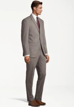 2-Teiliger Slim Fit Business- Kostuum - Taupe