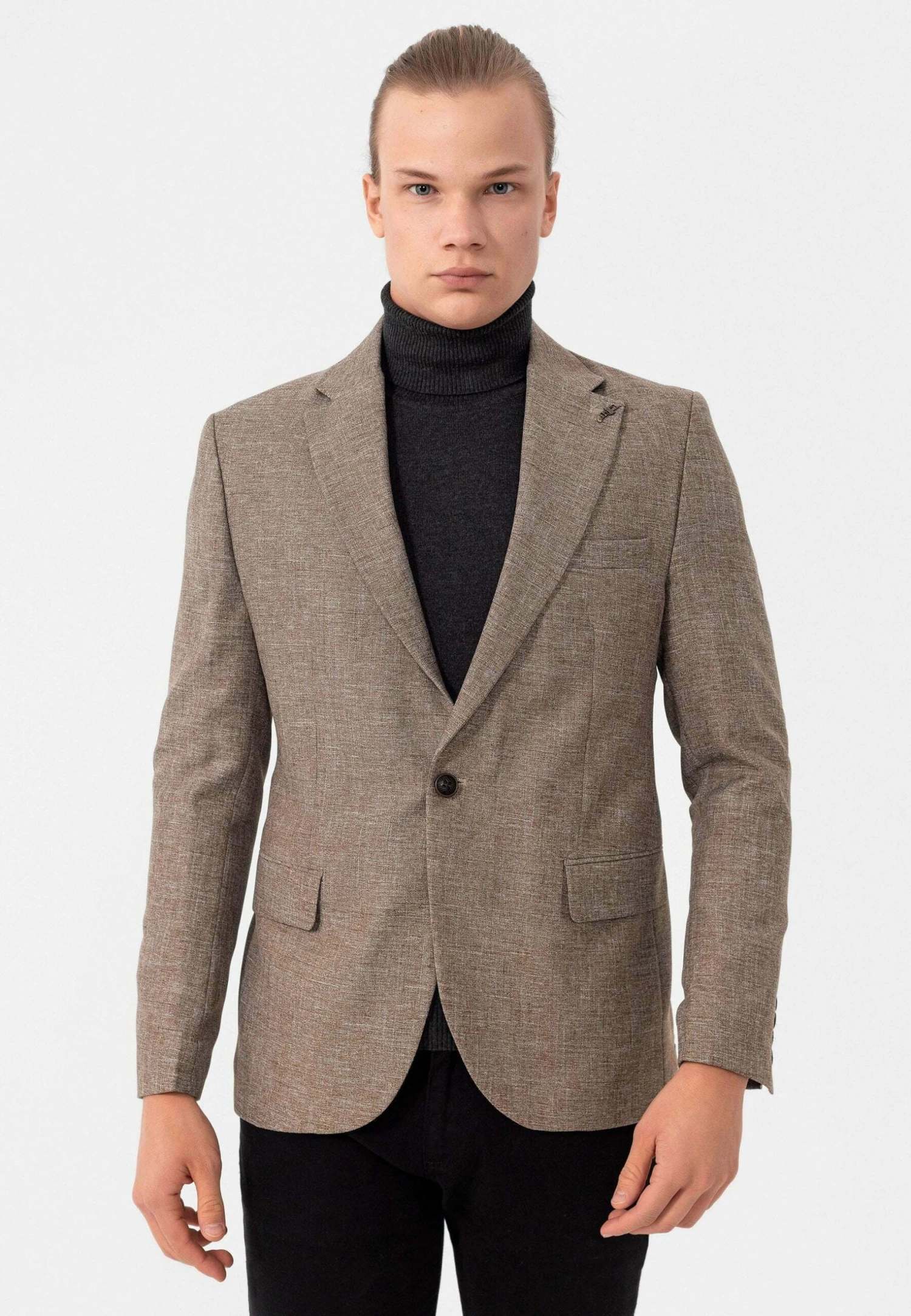 Blazer - Tabacco Melange 1 Blazer - Tabacco Melange