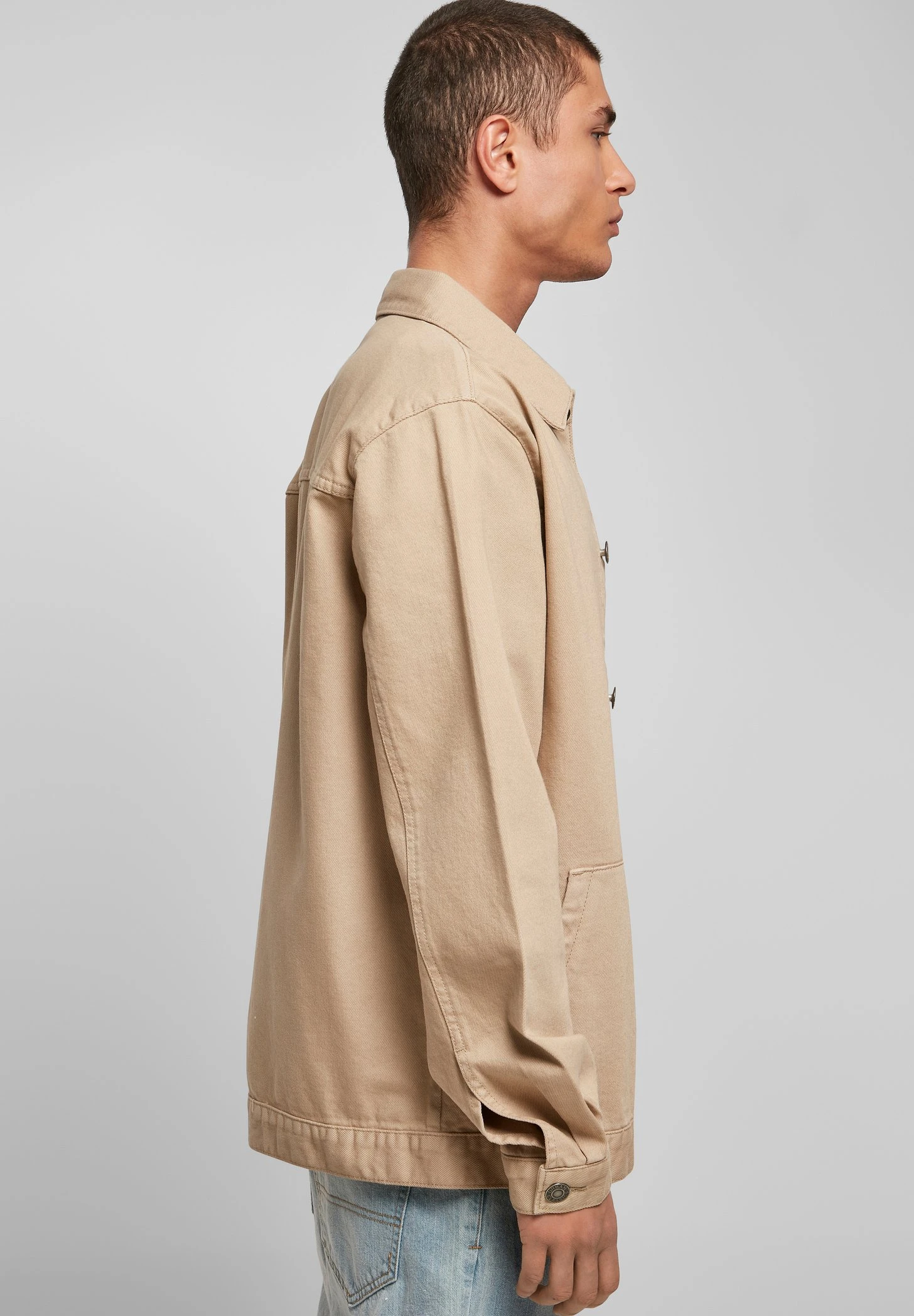 URBAN CLASSICS Painter'S Jacket - Trainingsvest - Beige 5 URBAN CLASSICS Painter'S Jacket - Trainingsvest - Beige - Afbeelding 5