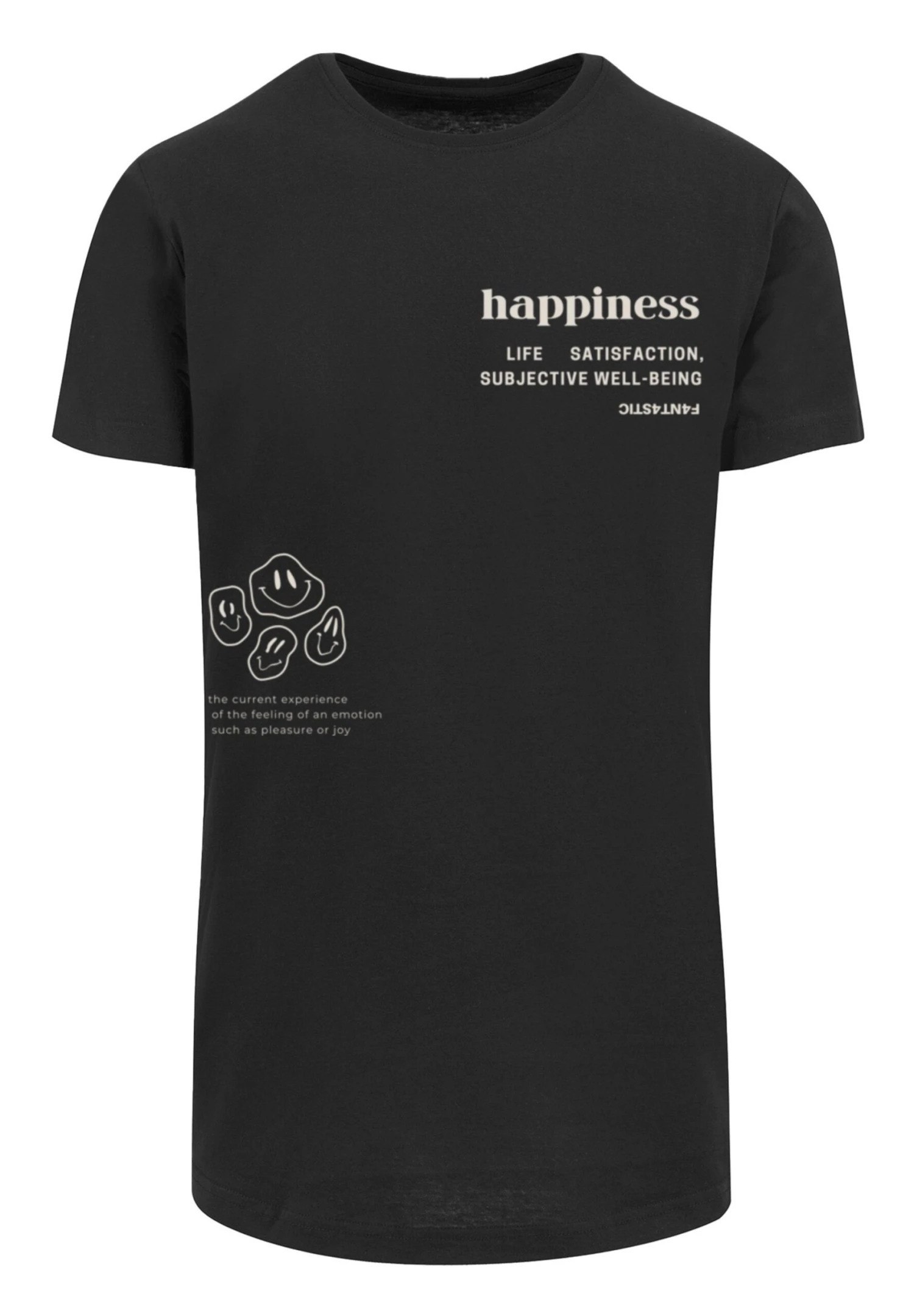 F4NT4STIC Happiness Long- T-Shirt Print - Schwarz 6 F4NT4STIC Happiness Long- T-Shirt Print - Schwarz - Afbeelding 6