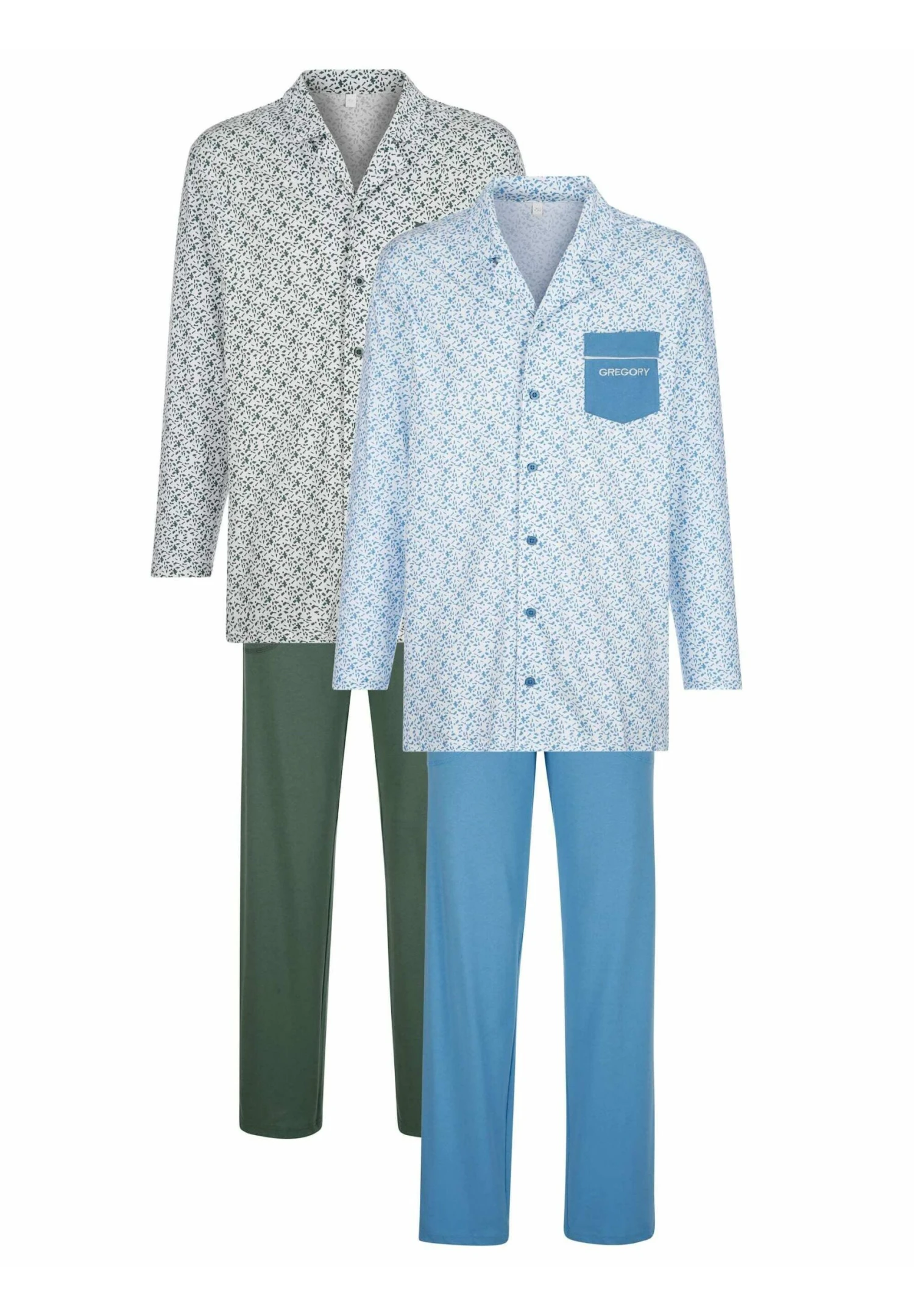 2Er-Pack - Pyjama - Blau Grün 1 2Er-Pack - Pyjama - Blau Grün