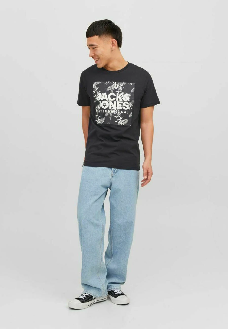 Jack & Jones LokySs Crew Neck - T-Shirt Print - Black 2 Jack & Jones LokySs Crew Neck - T-Shirt Print - Black - Afbeelding 2