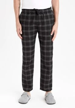 DeFacto Regular Fit - Pyjamabroek - Black