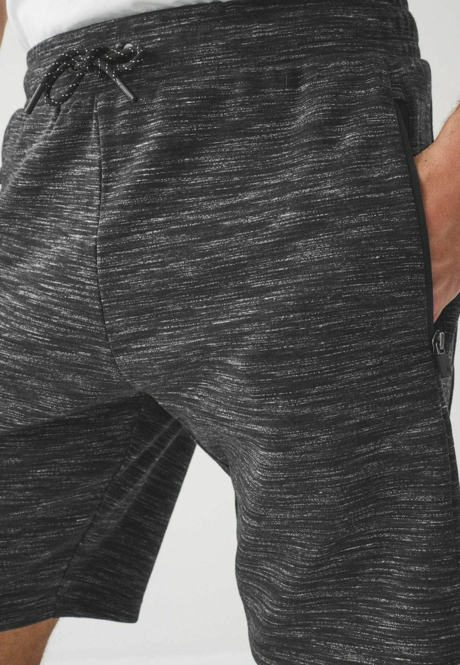 Next With Zip Pockets - Trainingsbroek - Black Marl 3 Next With Zip Pockets - Trainingsbroek - Black Marl - Afbeelding 3