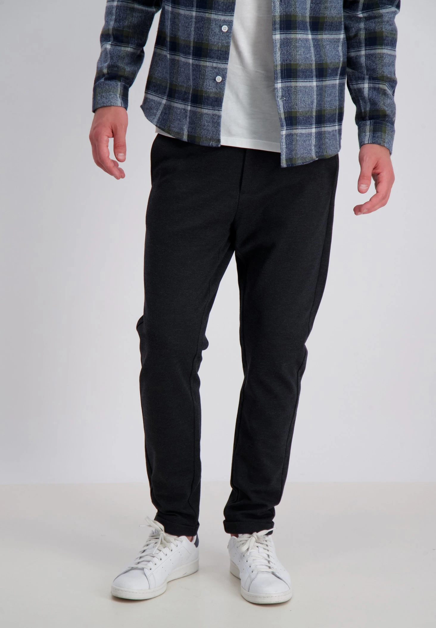 Lindbergh Superflex Pant - Chino - Dk Grey Mix 1 Lindbergh Superflex Pant - Chino - Dk Grey Mix