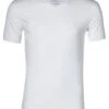V-Hals- T-Shirt Basic - Wit