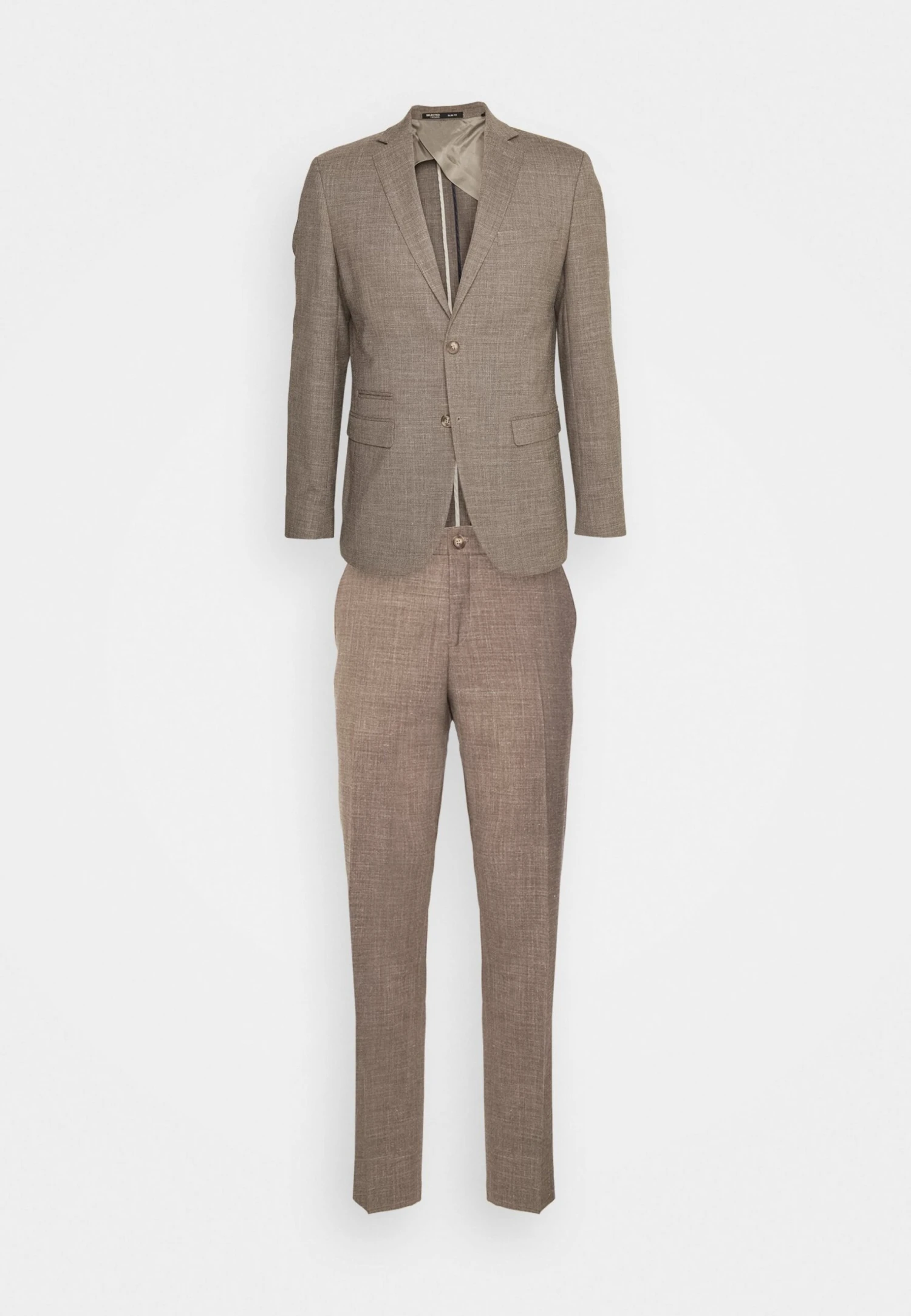 Selected Homme Slhslim Suit Set - Kostuum - Dark Sand Melange 8 Selected Homme Slhslim Suit Set - Kostuum - Dark Sand Melange - Afbeelding 8