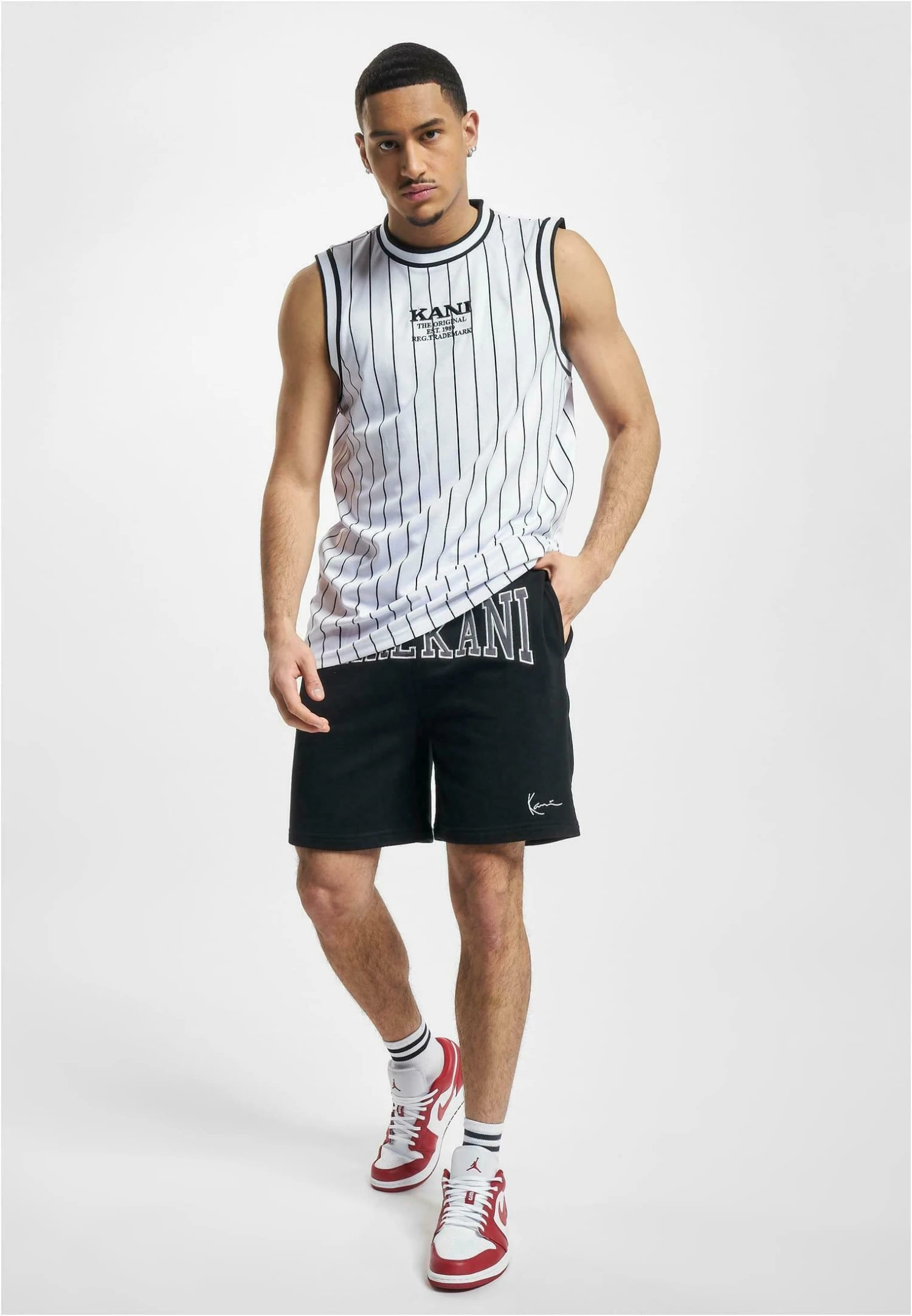 URBAN CLASSICS Herren Km232-006-2 Kk College Signature- Shorts - Black 2 URBAN CLASSICS Herren Km232-006-2 Kk College Signature- Shorts - Black - Afbeelding 2