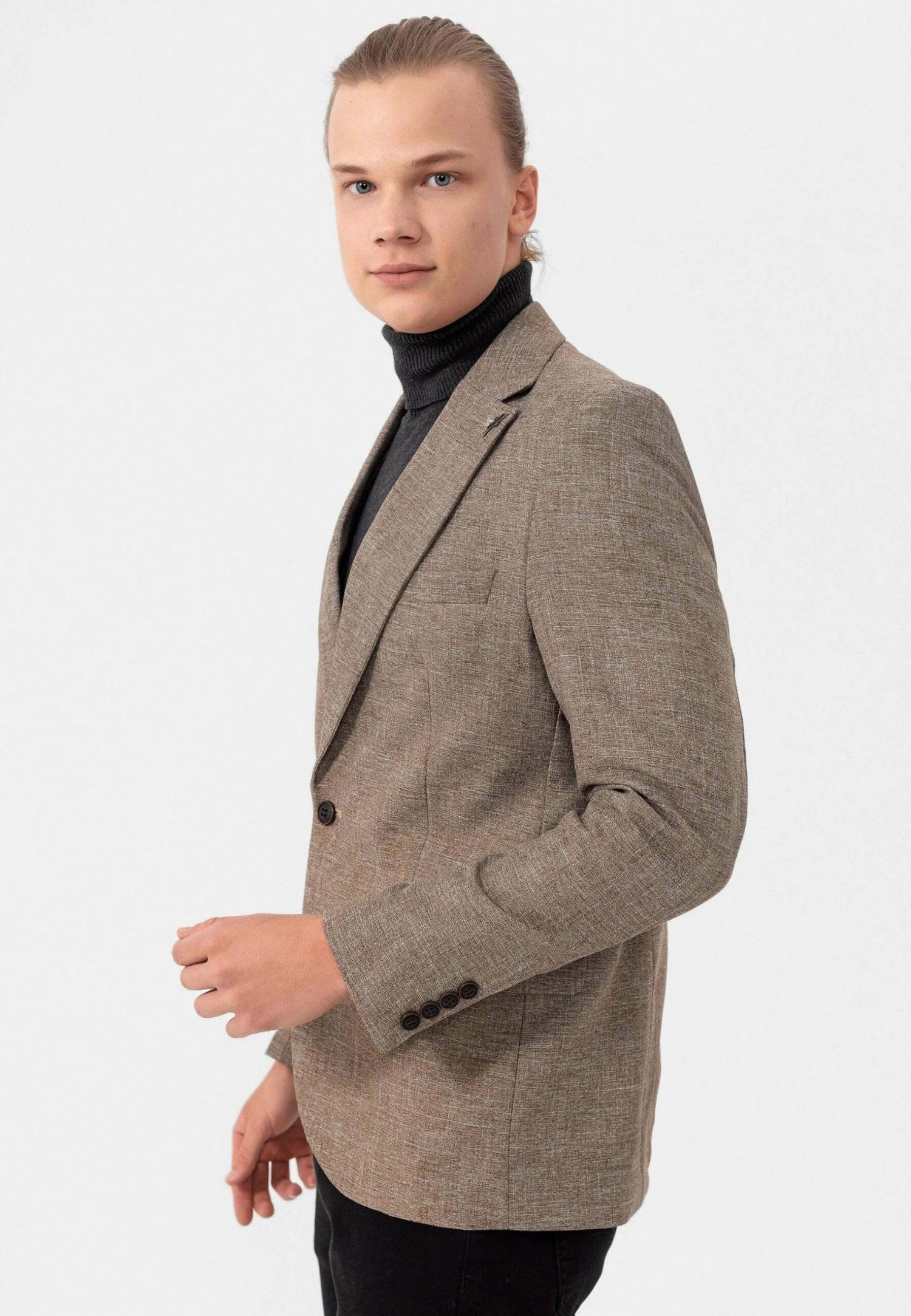 Blazer - Tabacco Melange 4 Blazer - Tabacco Melange - Afbeelding 4