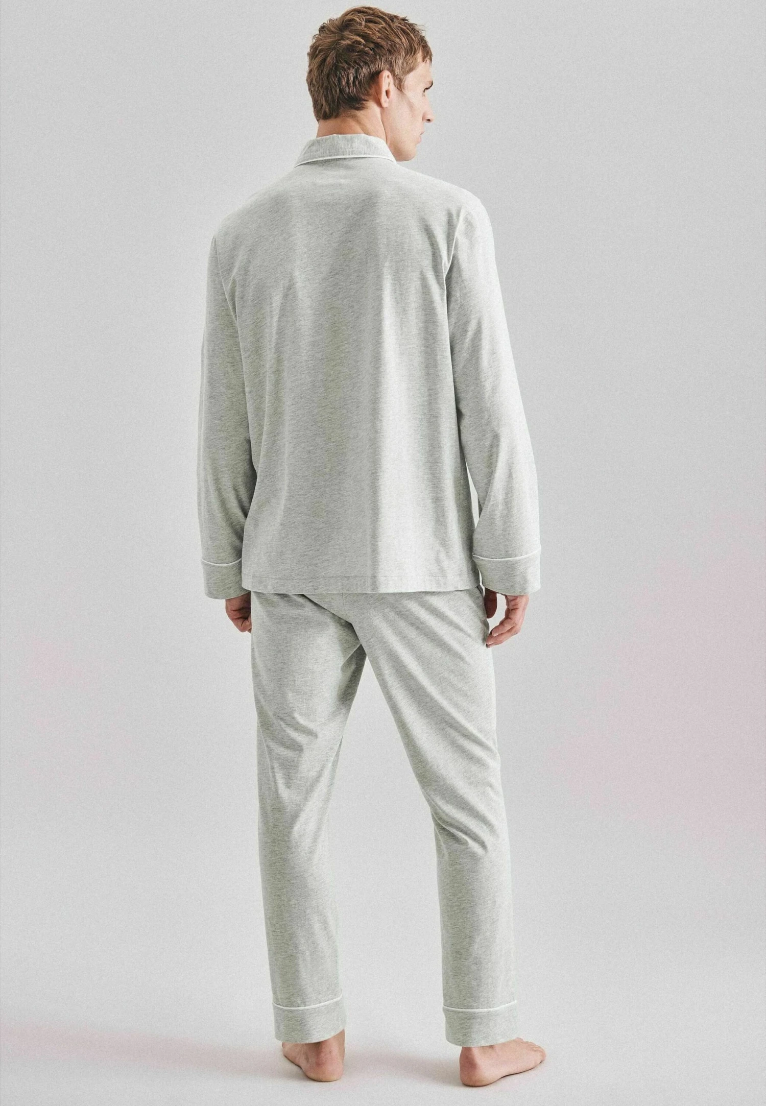 Seidensticker Set - Pyjama - Silvergrey Melange 2 Seidensticker Set - Pyjama - Silvergrey Melange - Afbeelding 2