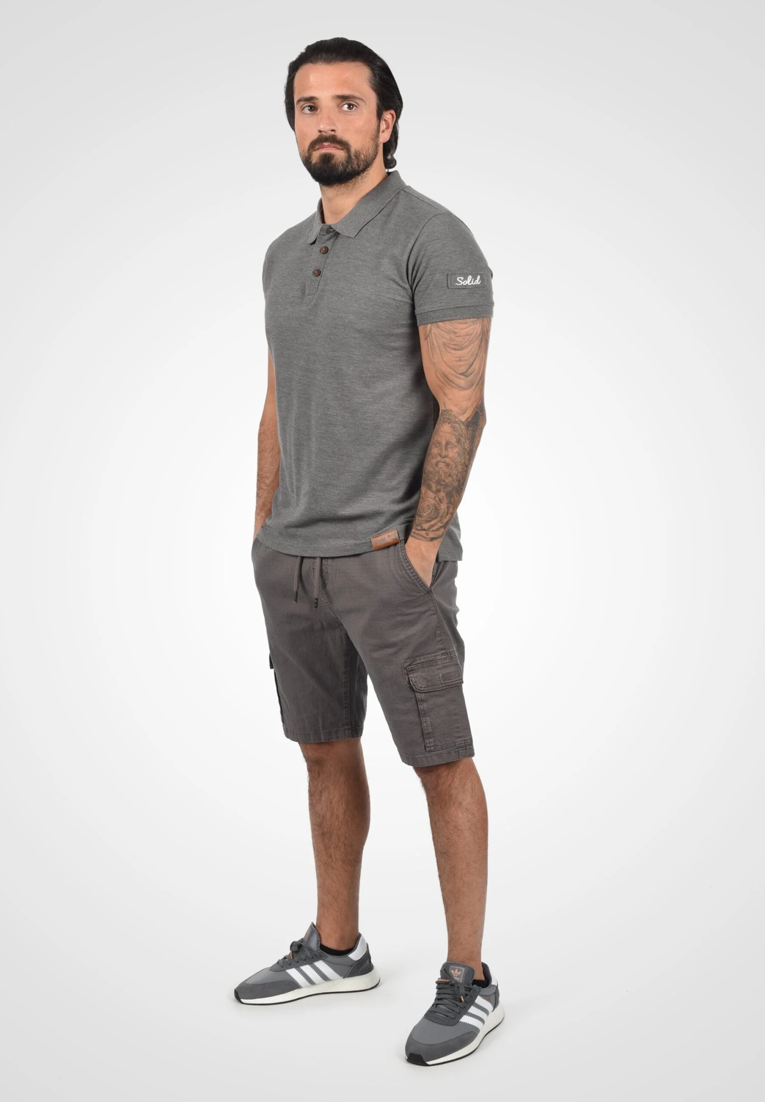 Indicode Jeans Frances - Shorts - Grey 2 Indicode Jeans Frances - Shorts - Grey - Afbeelding 2