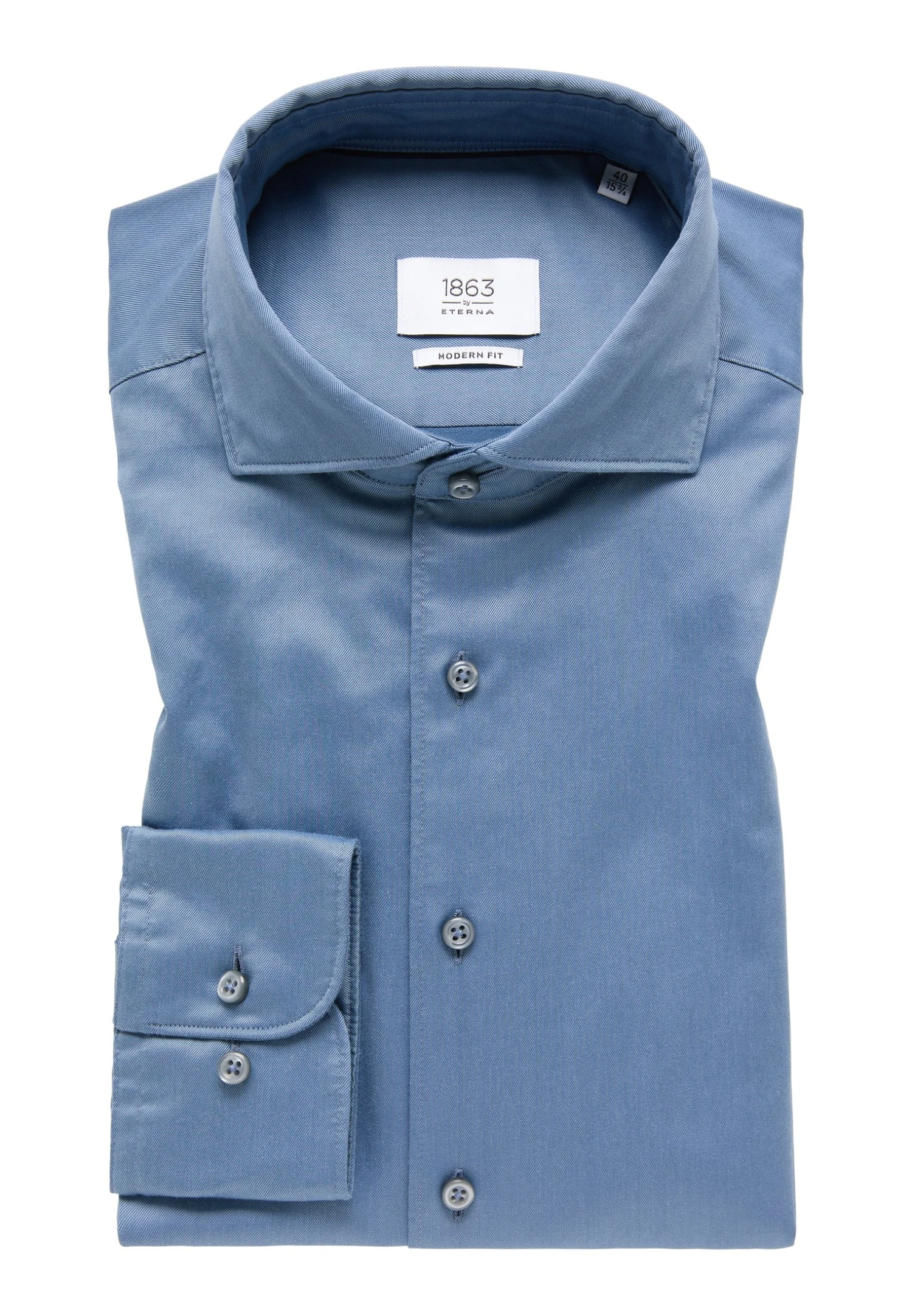 Eterna Langarm Modern Fit - Zakelijk Overhemd - Himmelblau 6 Eterna Langarm Modern Fit - Zakelijk Overhemd - Himmelblau - Afbeelding 6