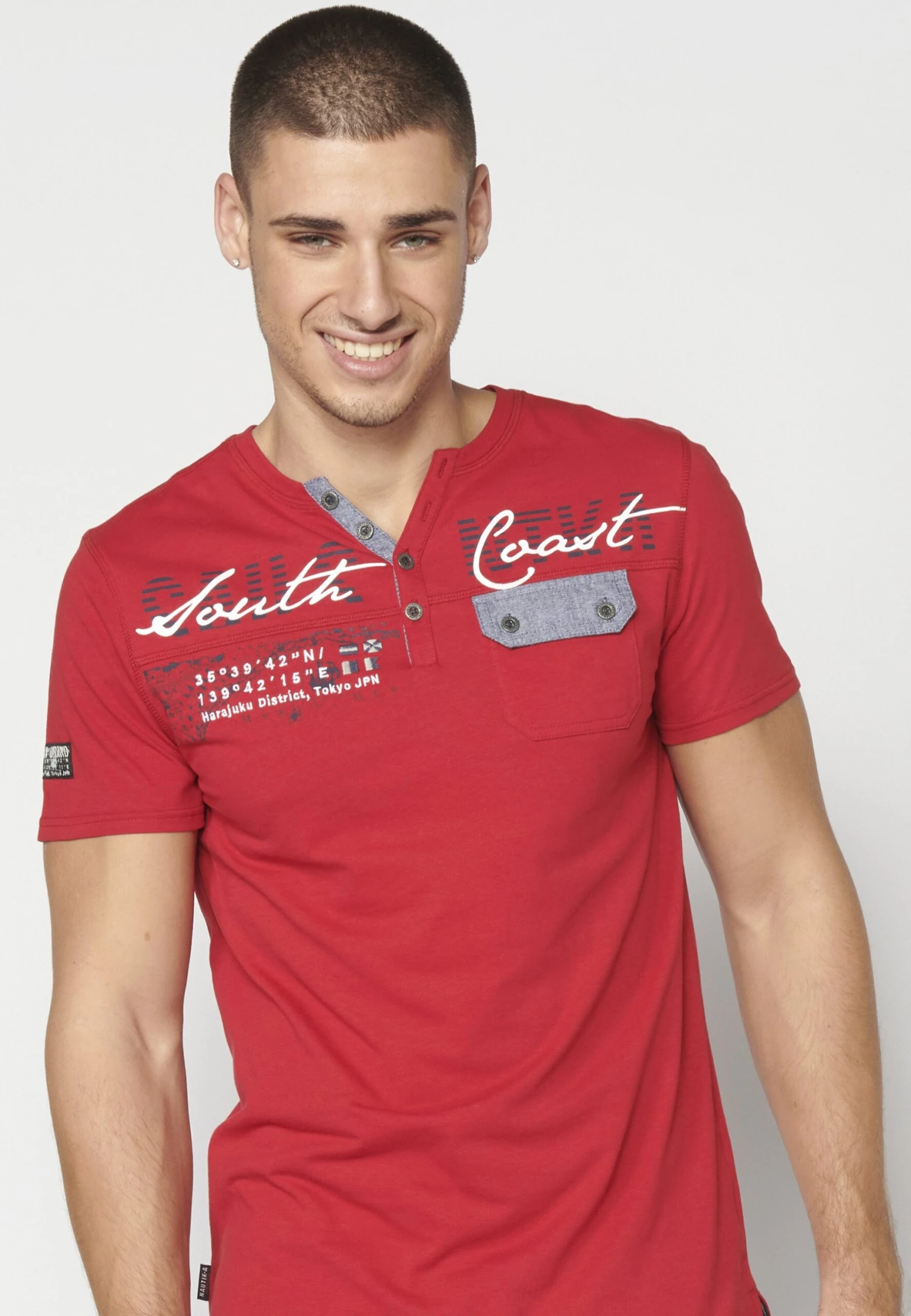 Koroshi Short Sleeve - T-Shirt Print - Rojo Red 4 Koroshi Short Sleeve - T-Shirt Print - Rojo Red - Afbeelding 4