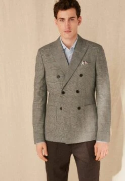 Next Nova Fides Check Double Breasted - Blazer - Taupe Brown 8 Next Nova Fides Check Double Breasted - Blazer - Taupe Brown -Next Verkoopwinkel deef9b24504f49d49a078b5acf0cb19d