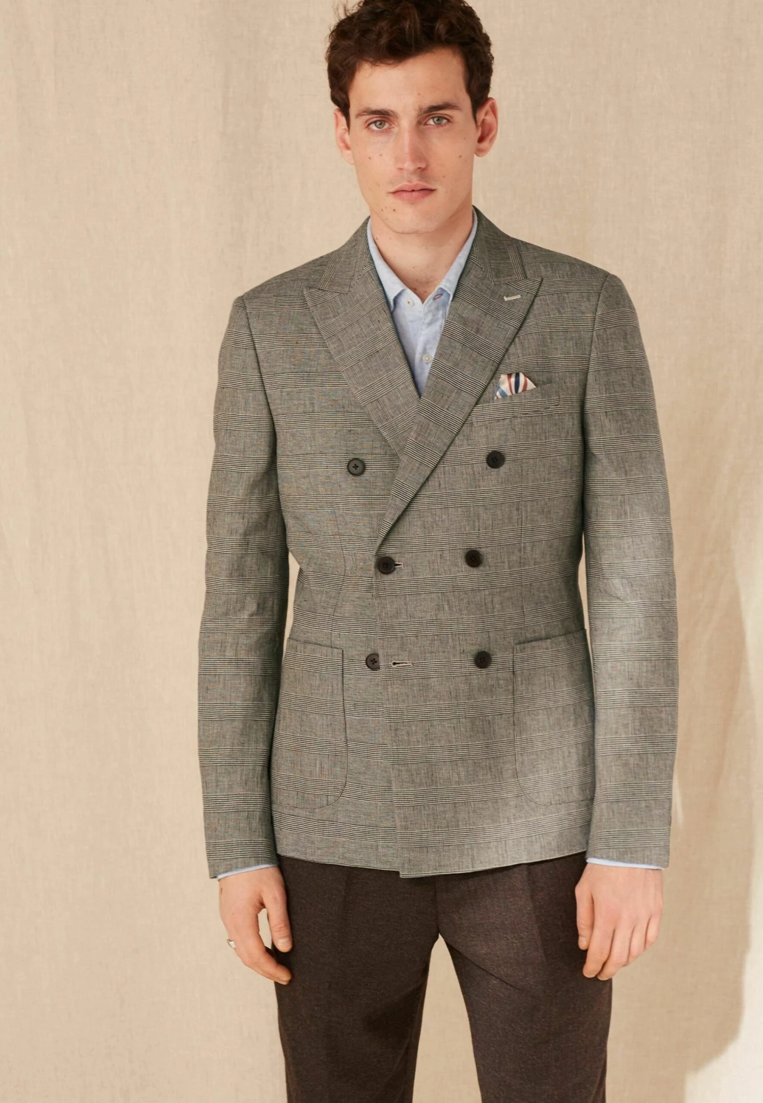 Next Nova Fides Check Double Breasted - Blazer - Taupe Brown 2 Next Nova Fides Check Double Breasted - Blazer - Taupe Brown - Afbeelding 2