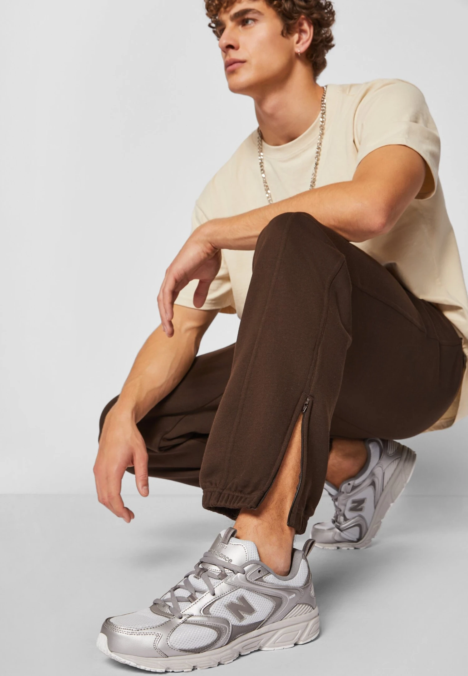 URBAN CLASSICS Sweatpants Sp - Trainingsbroek - Brown 5 URBAN CLASSICS Sweatpants Sp - Trainingsbroek - Brown - Afbeelding 5