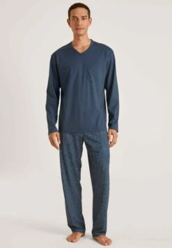 Calida Lang Set - Pyjama - Saragossa Blue